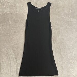 EUC White House Black Market Extra Long Sweater Tank Top, Black Sparkle, XS 2